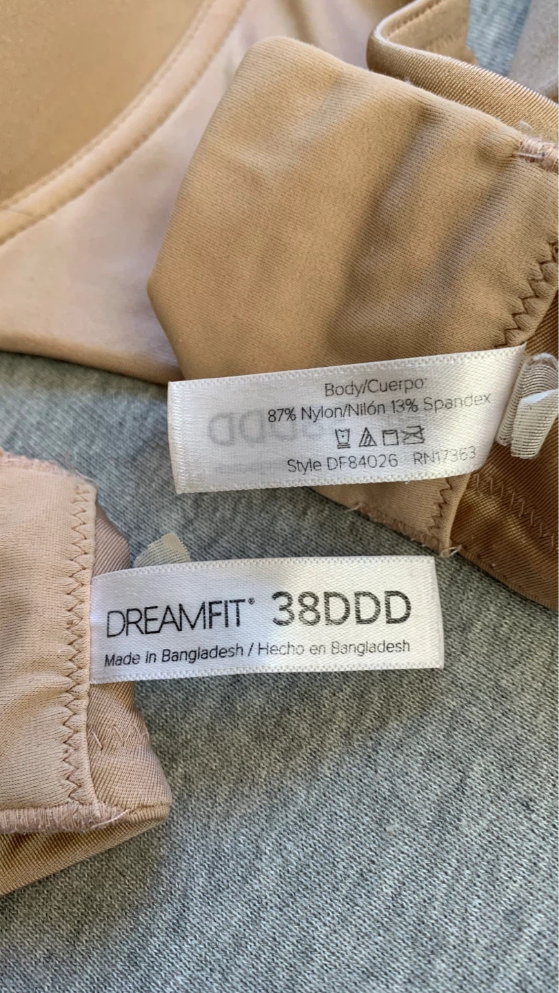 DREAMFIT 38DDD Beige Underwire Bra - 2 Available - photo 3