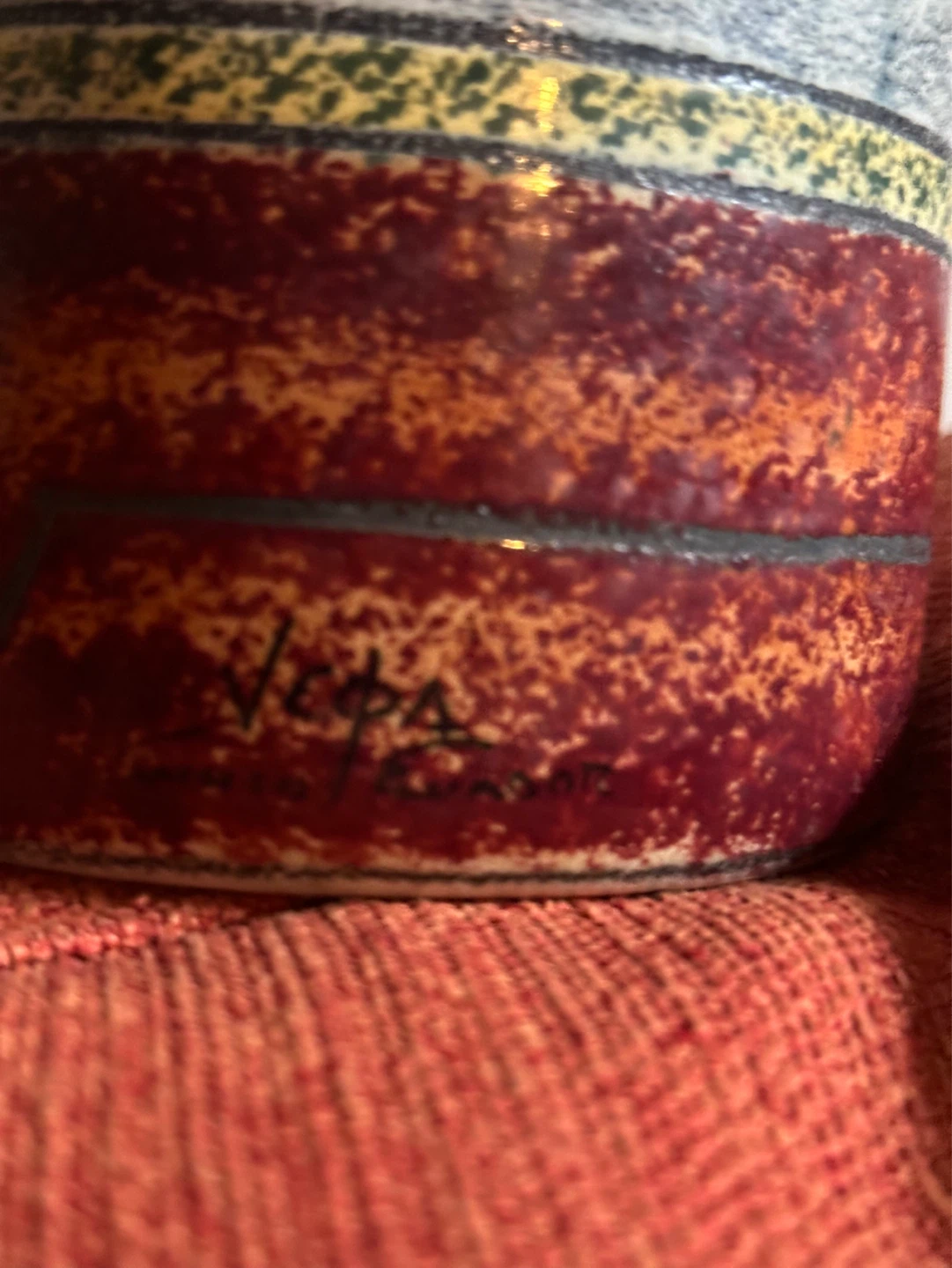 Signed Mid Century Vega Abstract Ceramic Vase - photo 4