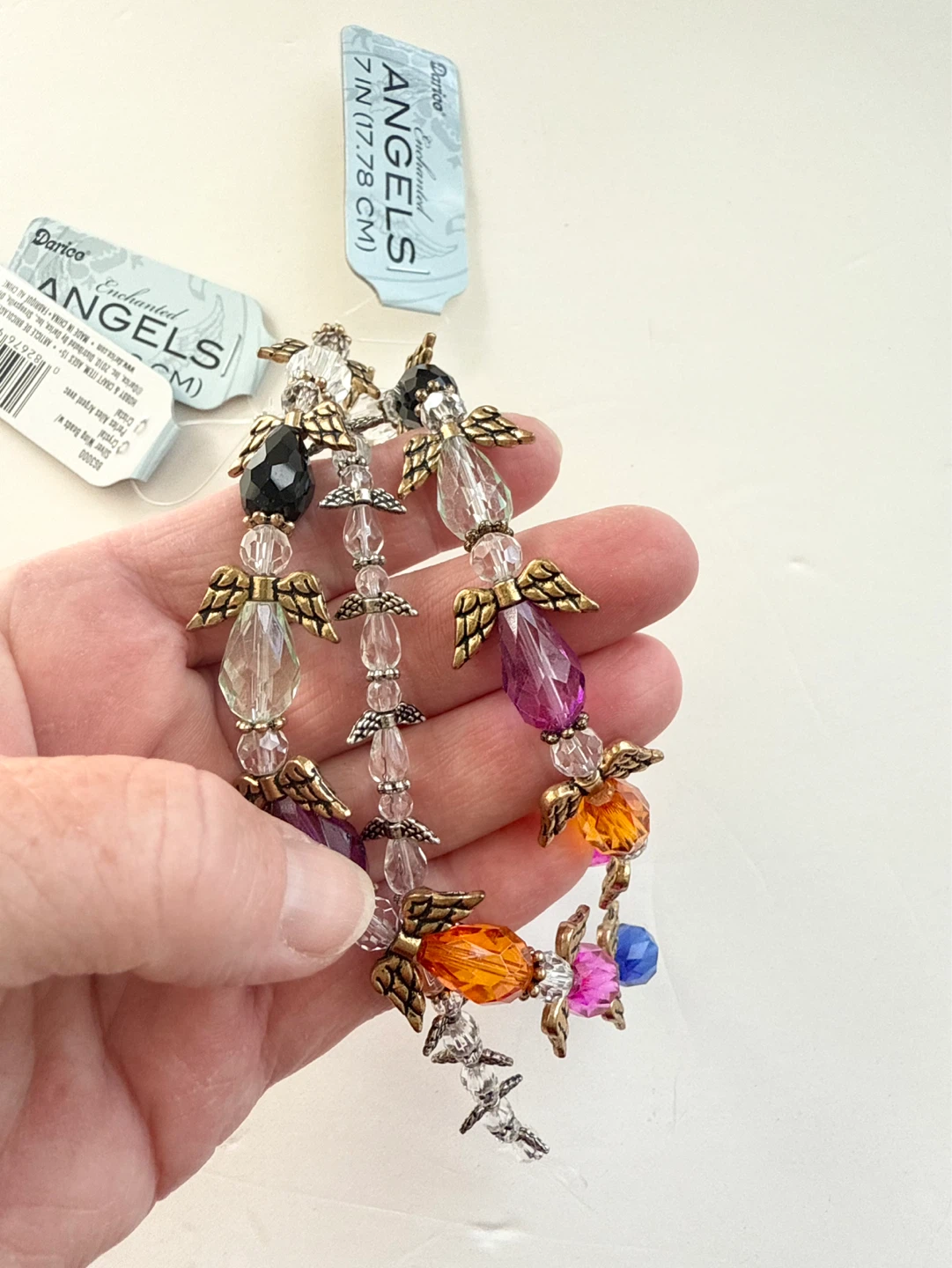Darice Enchanted Angels Beaded Ornaments (Set of 3) - photo 2