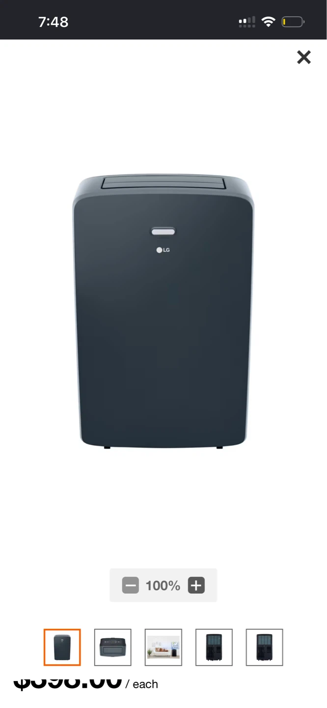 LG Portable Air Conditioner - photo 2