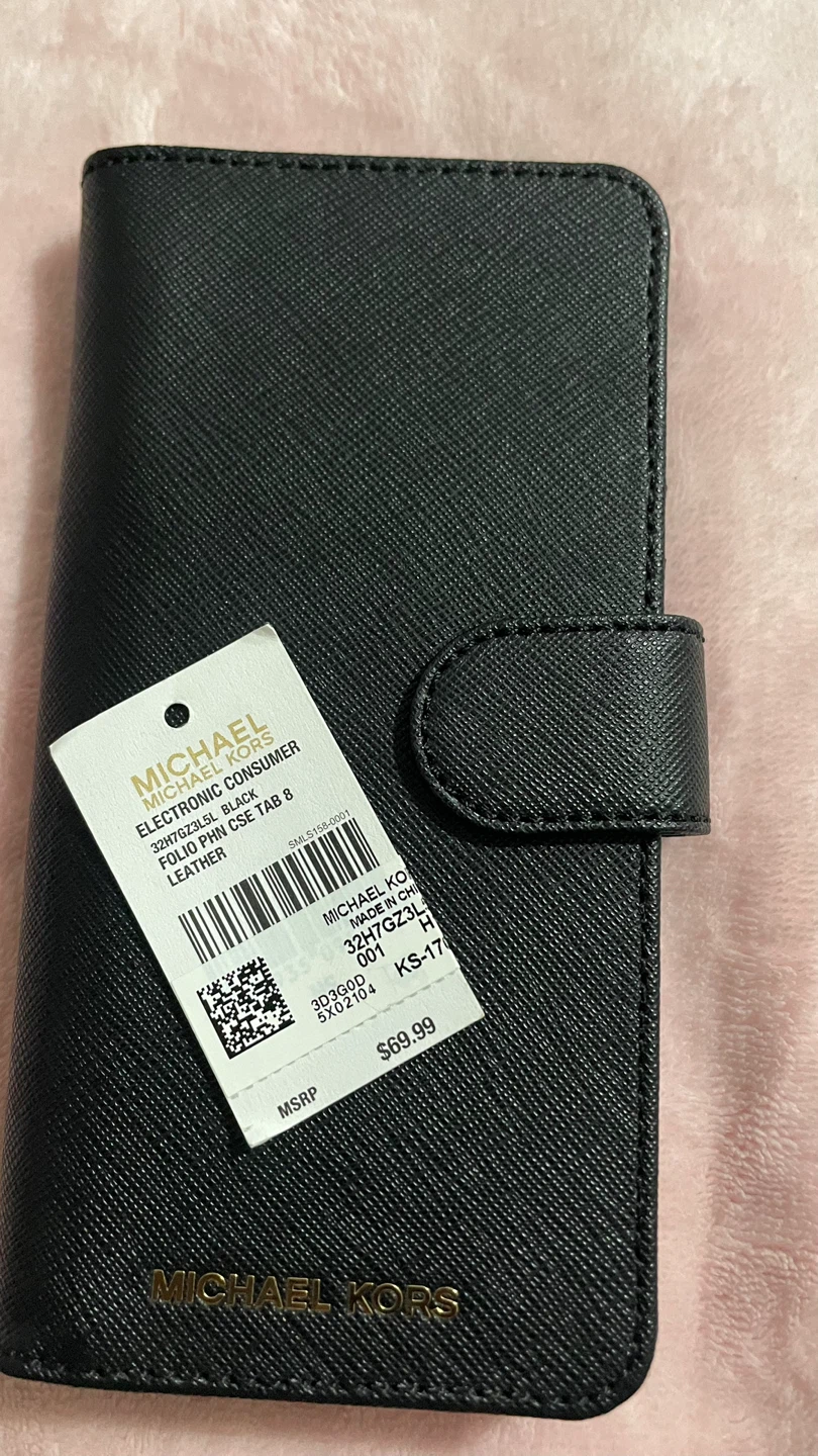 Michael Kors Folio Phone Case - Black
