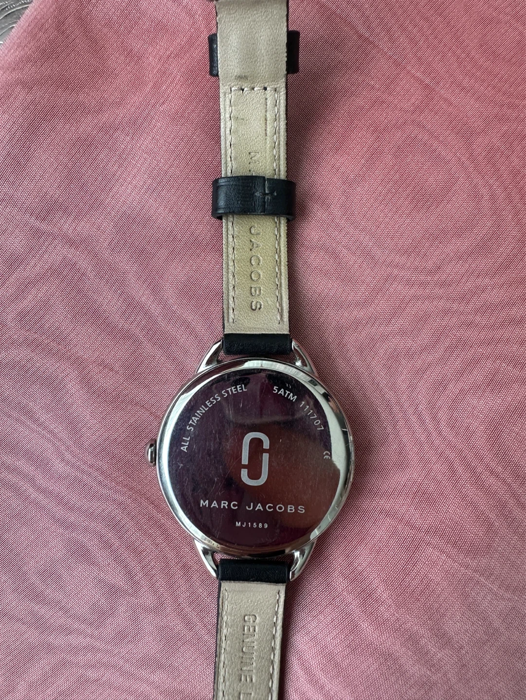 Marc Jacobs Betty Black Leather Watch with Multi-Coloured Studs - photo 3