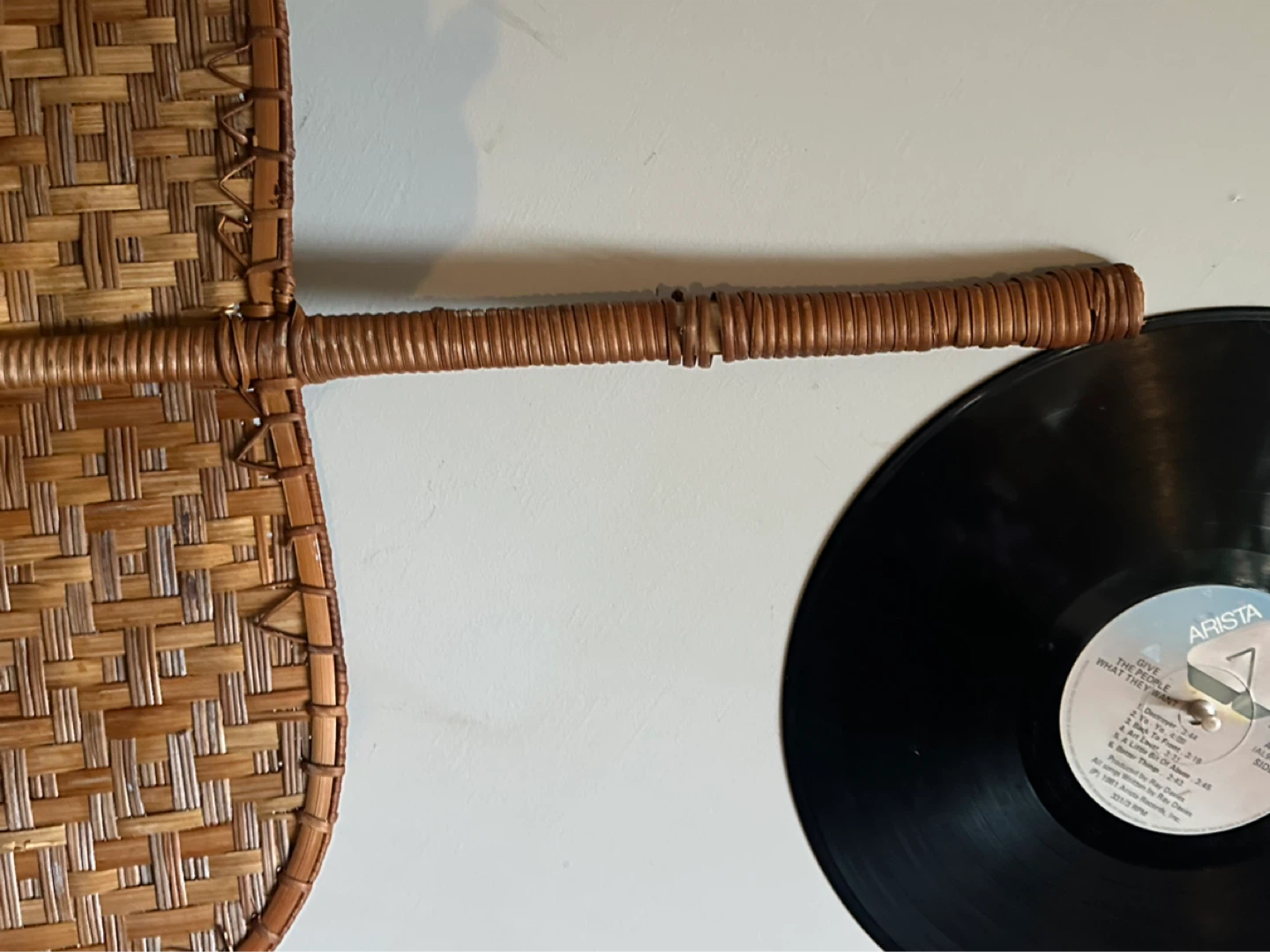 traditional hand-woven bamboo fan - photo 3