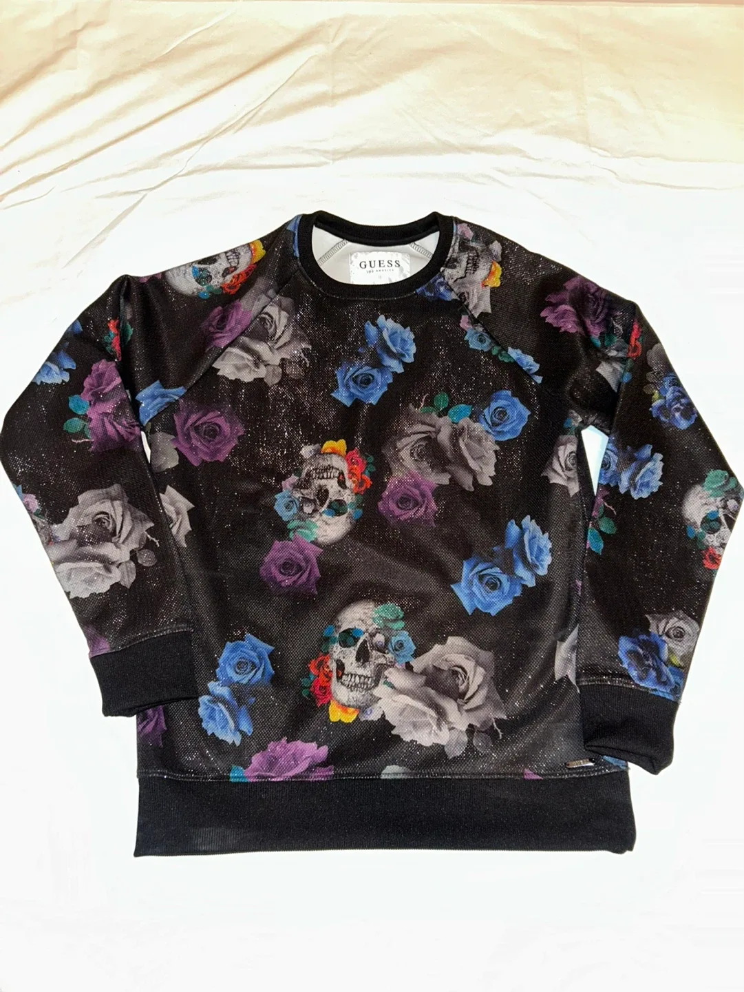 Guess Skull and Roses Crewneck Sweatshirt