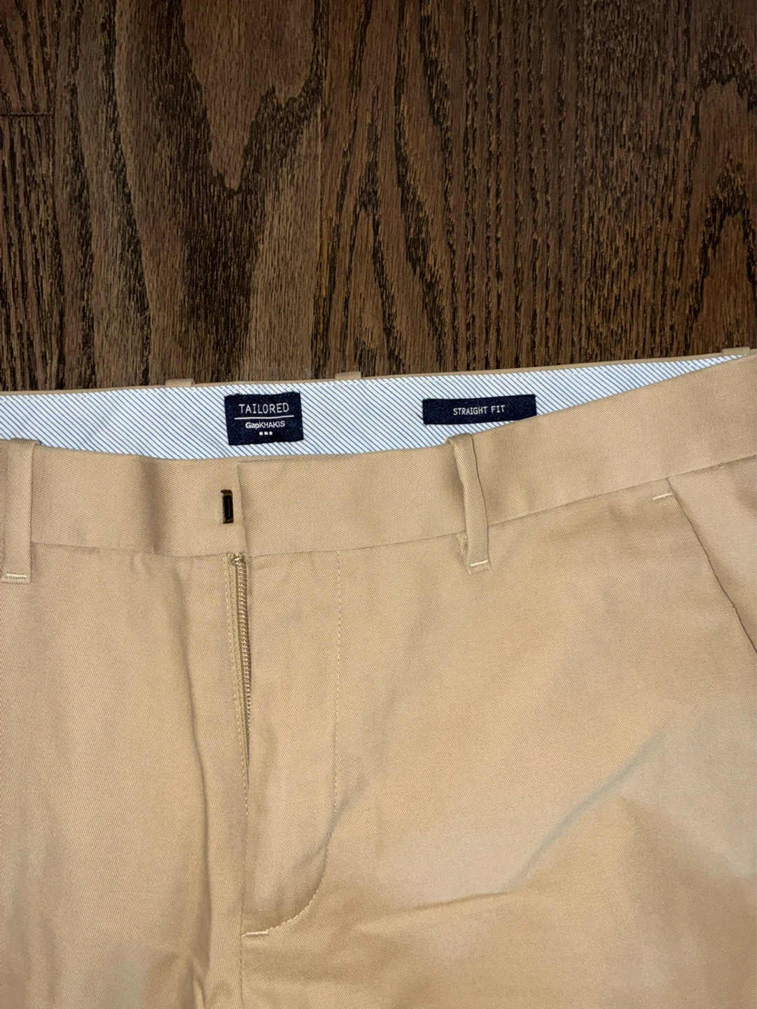 Gap Tailored Straight Fit Khaki Pants - photo 2