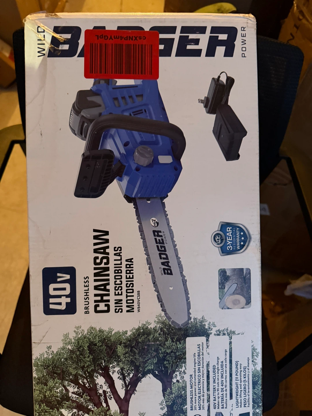 WILD BADGER 40V Brushless Chainsaw - photo 2