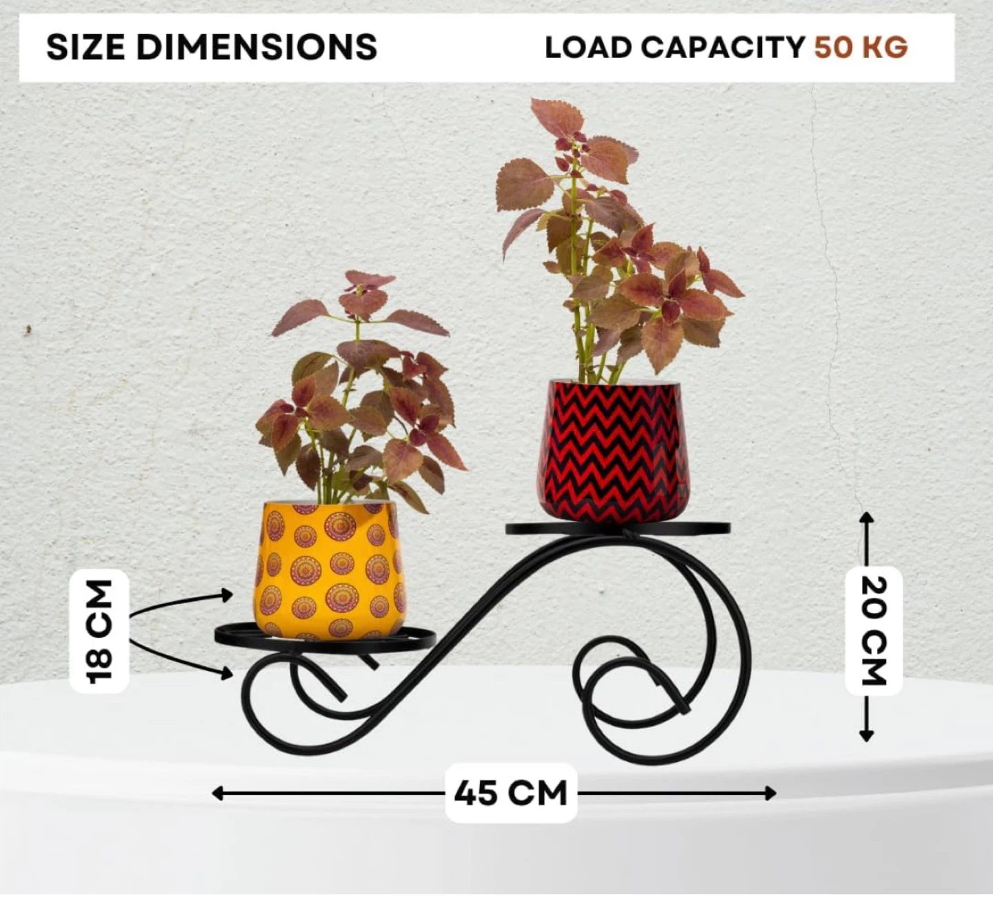 Metal Plant Stands - Set of 2 , buy either single or both - photo 2