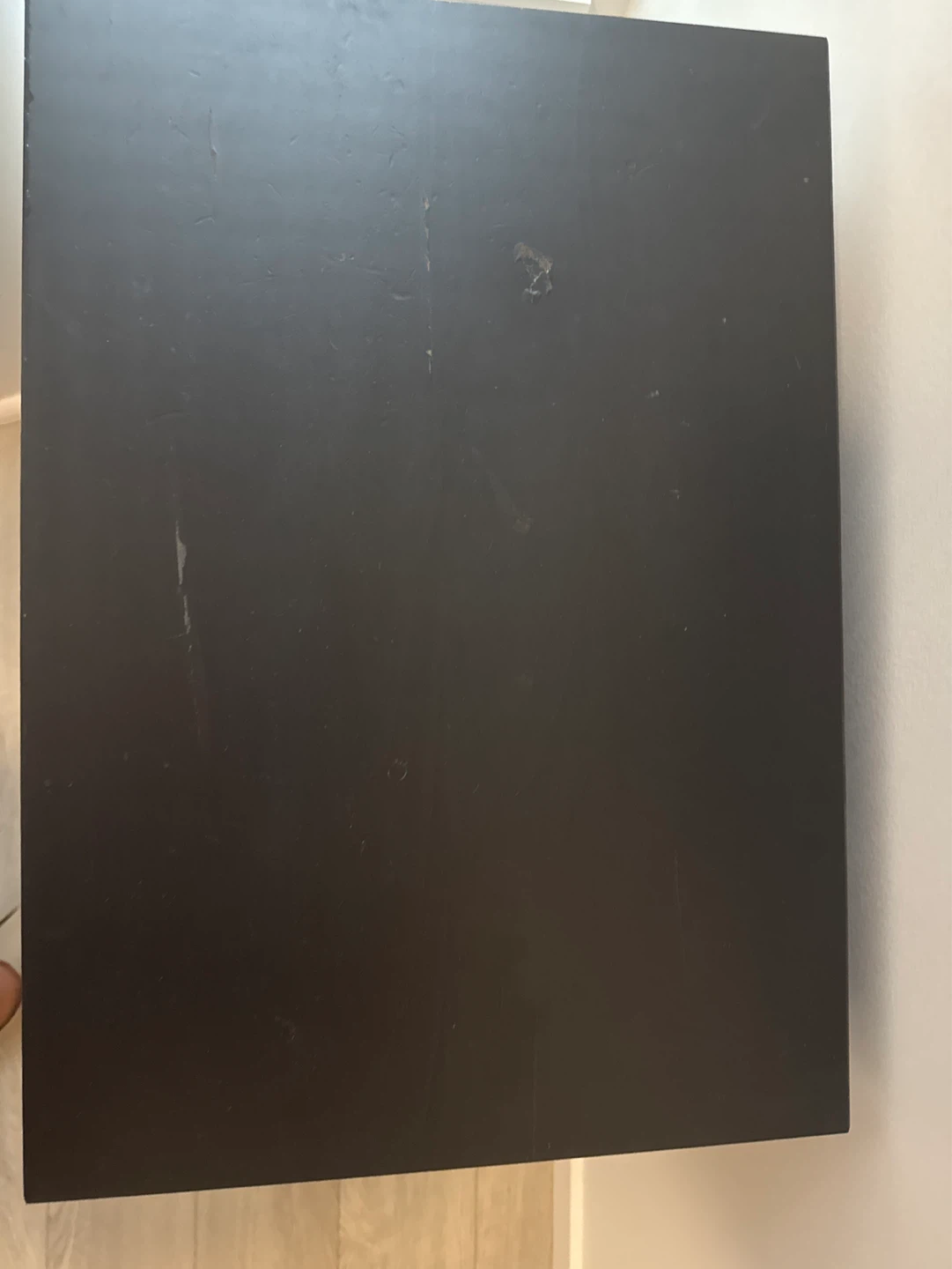 Black Two-Drawer Nightstand - photo 2
