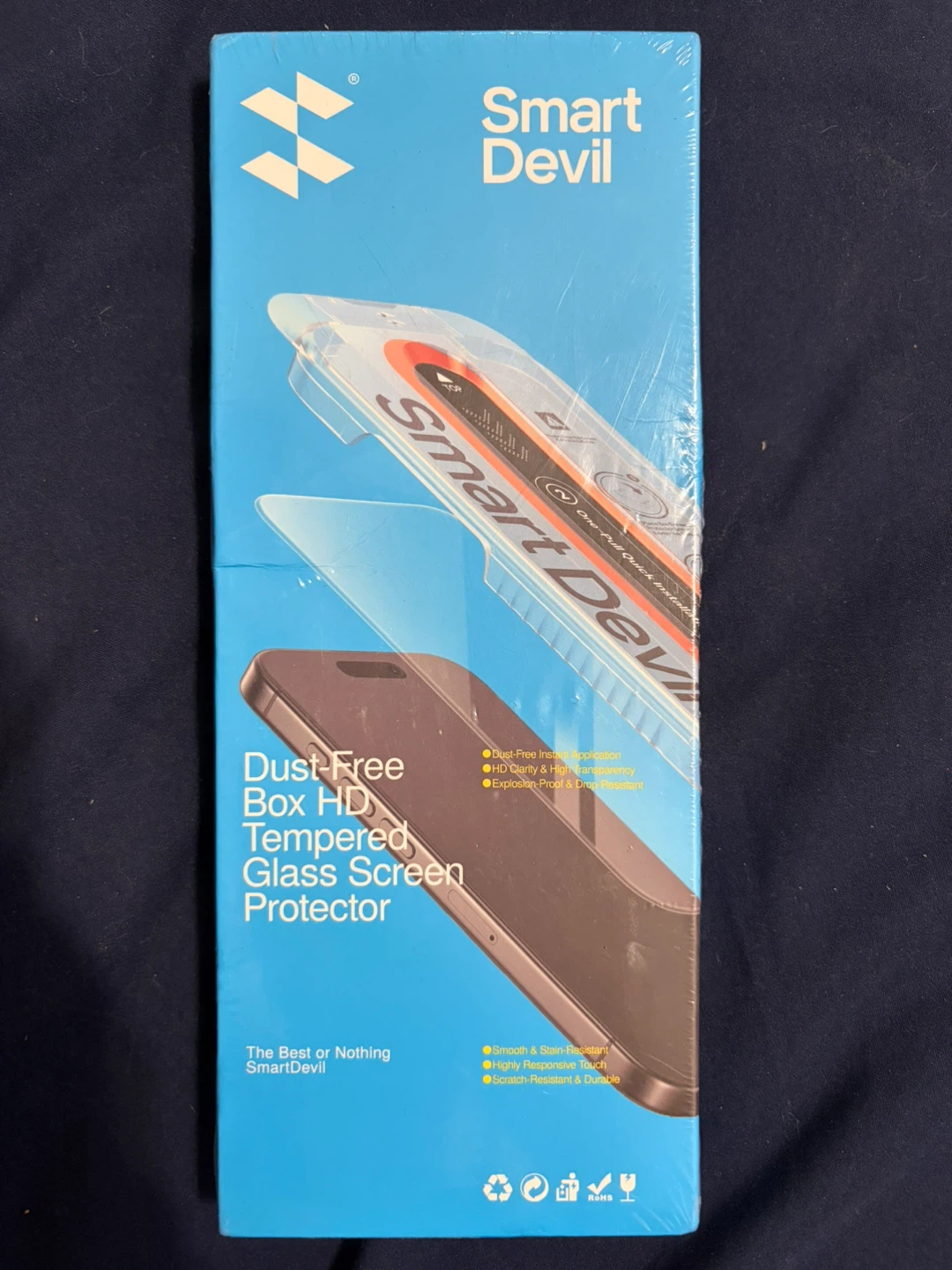 Smartdevil Dust Free Box Tempered Glass Screen Protector 17 Max