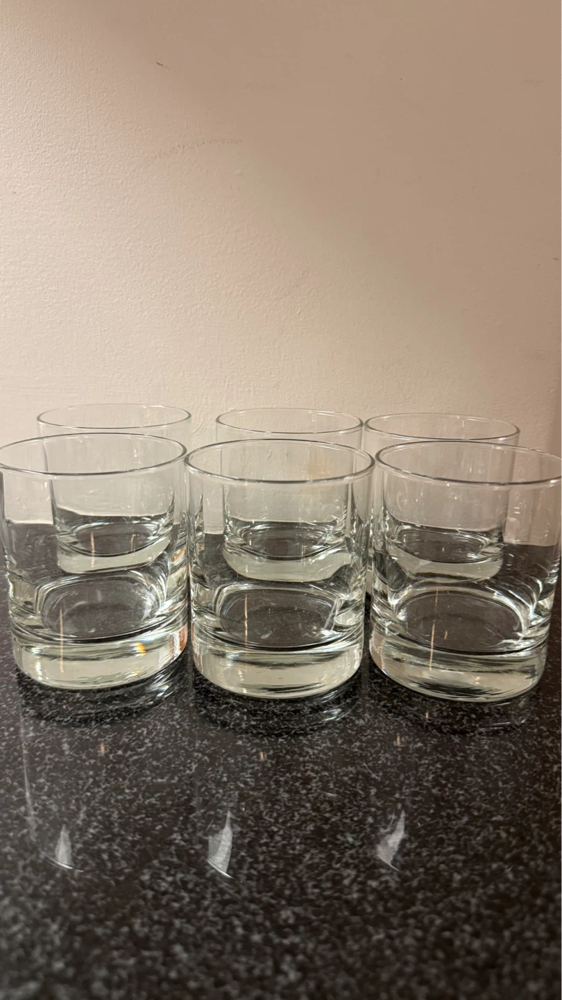 Set of 6 Glass Tumblers
