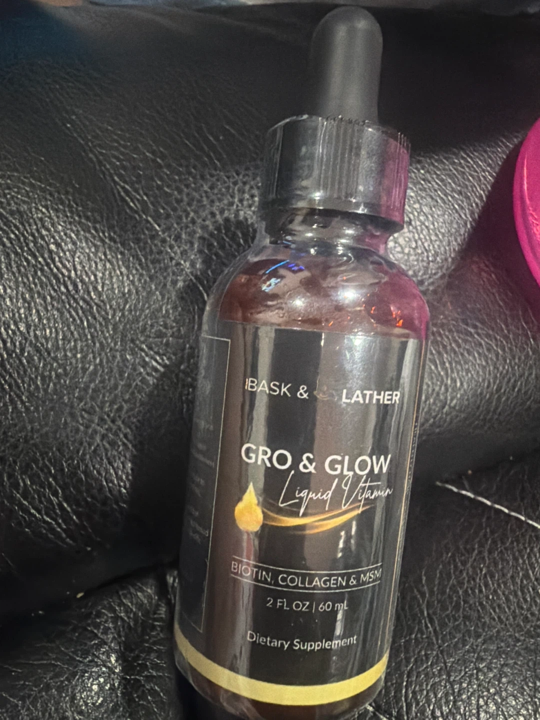 Ibask & Lather Gro & Glow Liquid Vitamin 2 FL OZ