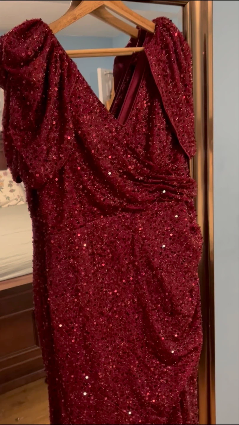 Sparkly Red Cocktail Dress
