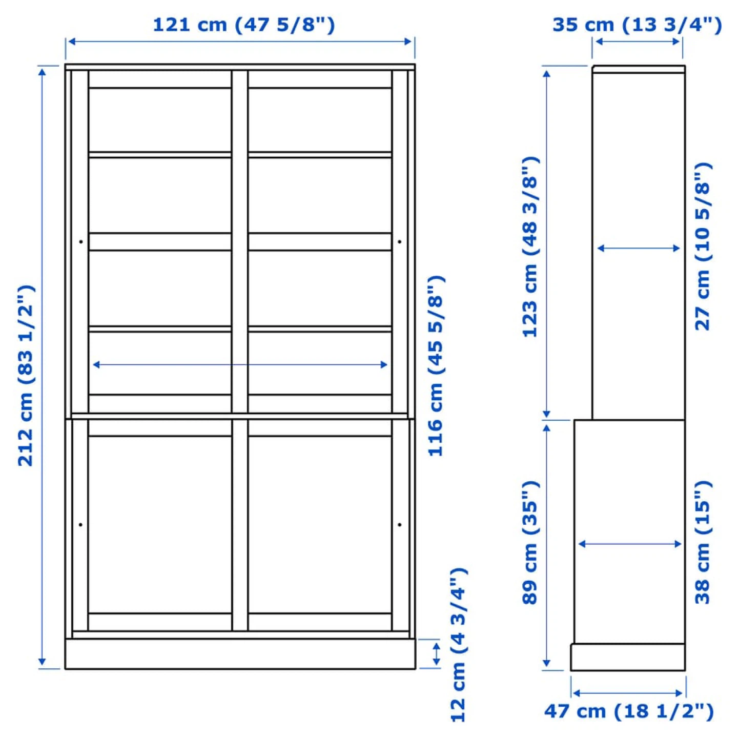 IKEA HAVSTA Glass-door cabinet with 2 doors - photo 4