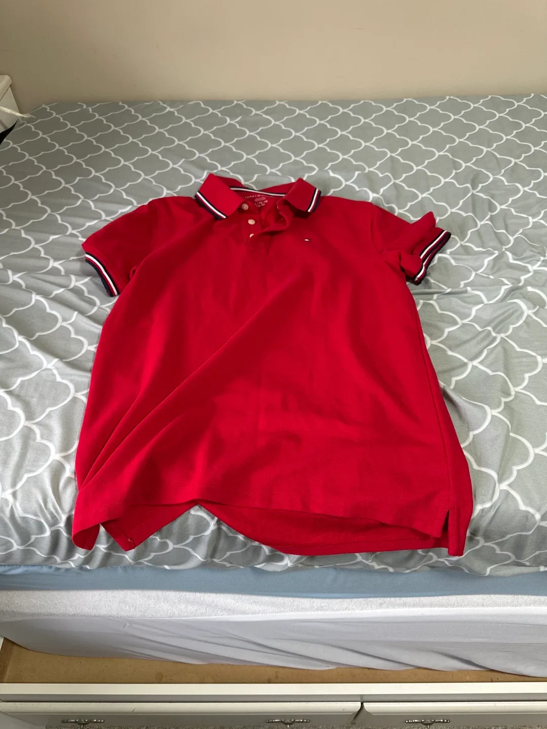 Tommy Hilfiger Red Polo Shirt