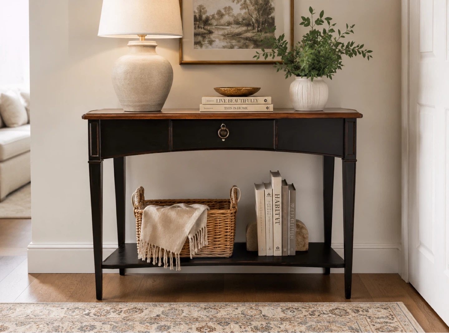 Small Console Table with Drawer
