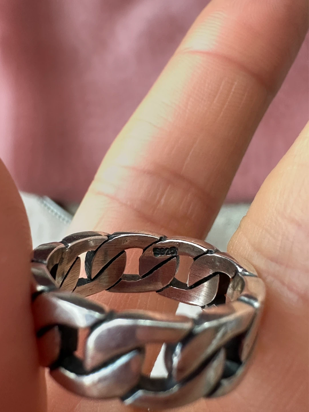 925 Silver Chain Link Ring - photo 5