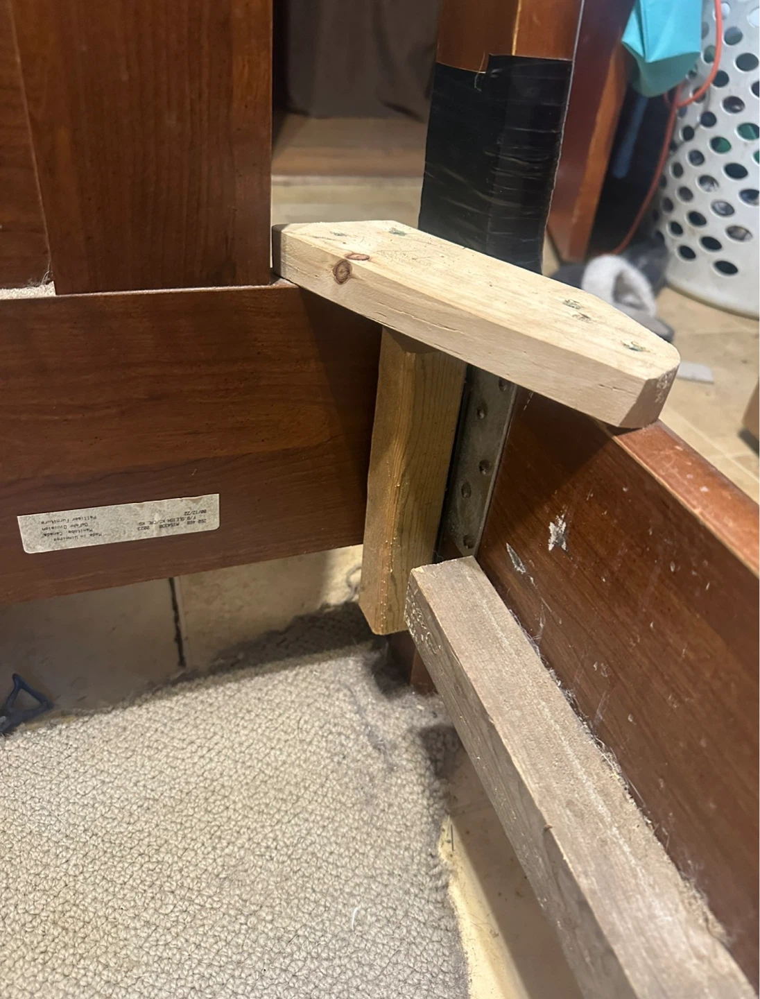 King size bed frame and box spring - photo 2