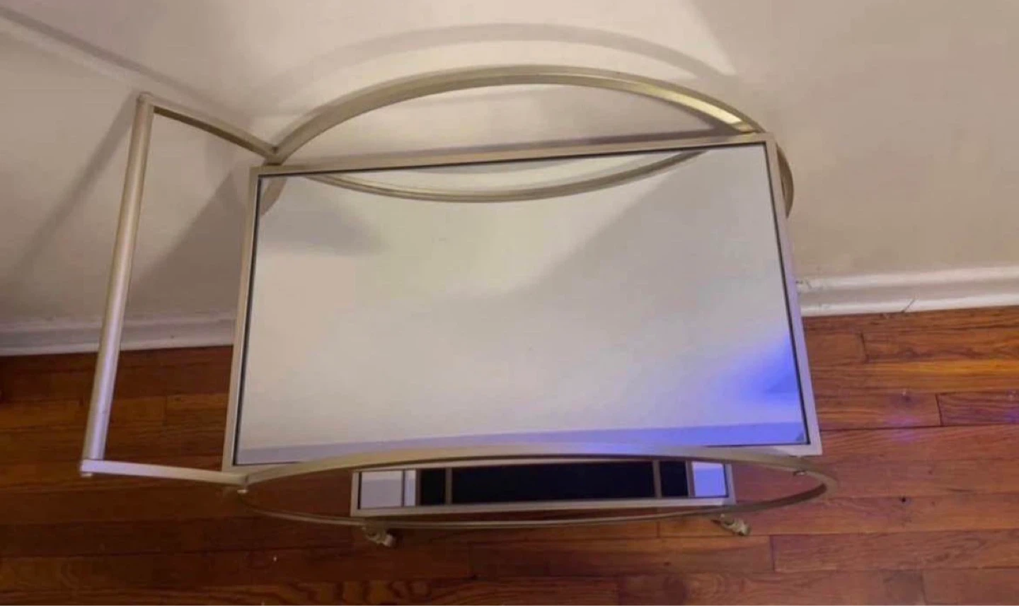 Mirrored Rolling Bar Cart $60 - photo 4