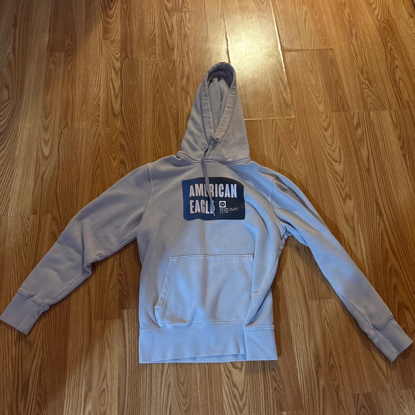 American Eagle Hoodie Light Blue Size S