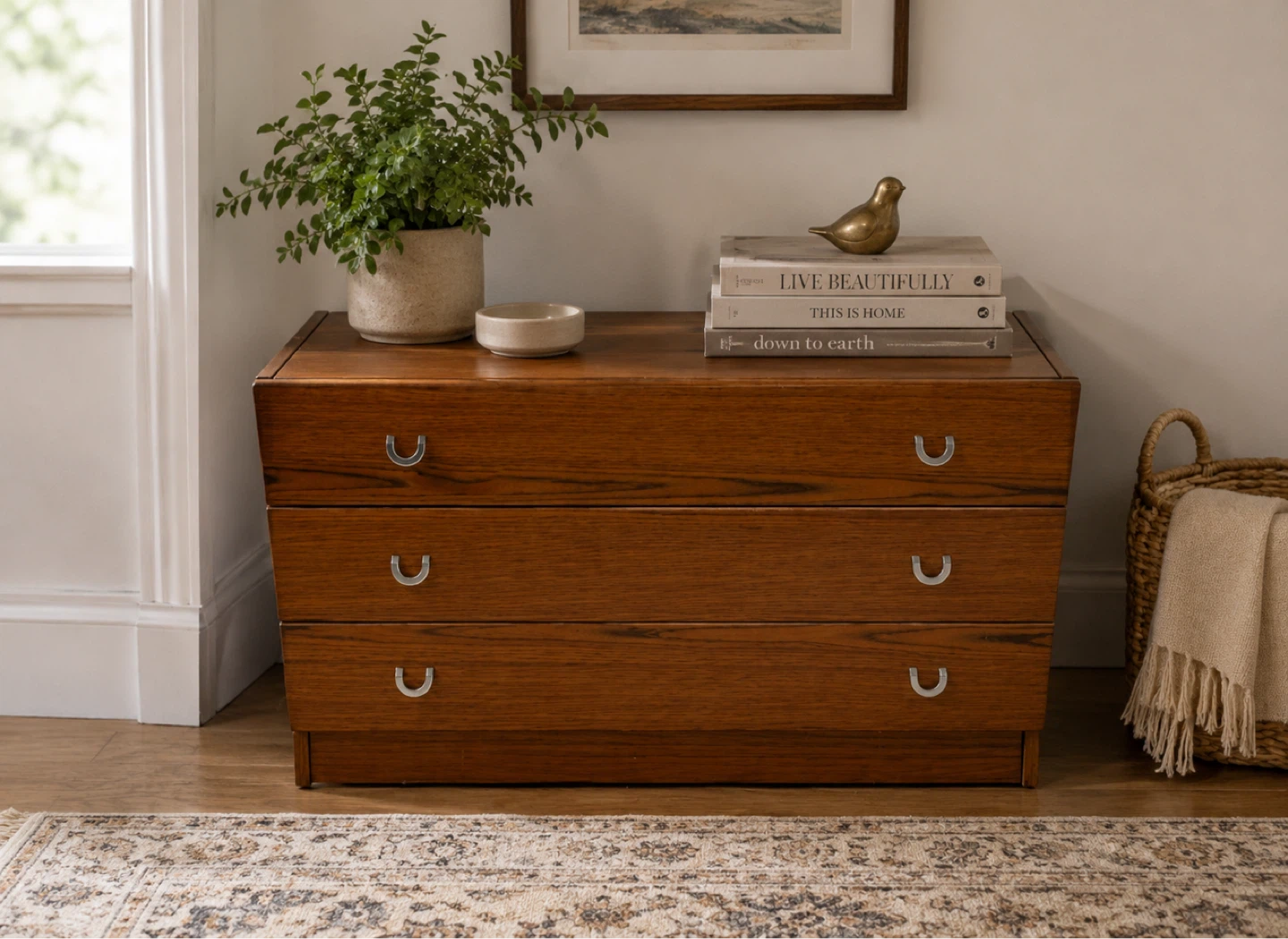Wooden 3-Drawer Dresser