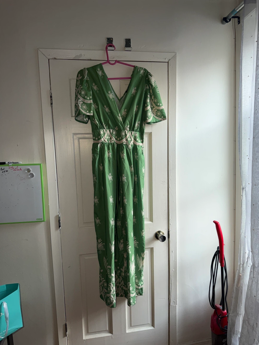 Green patterned jumpsuit - photo 3