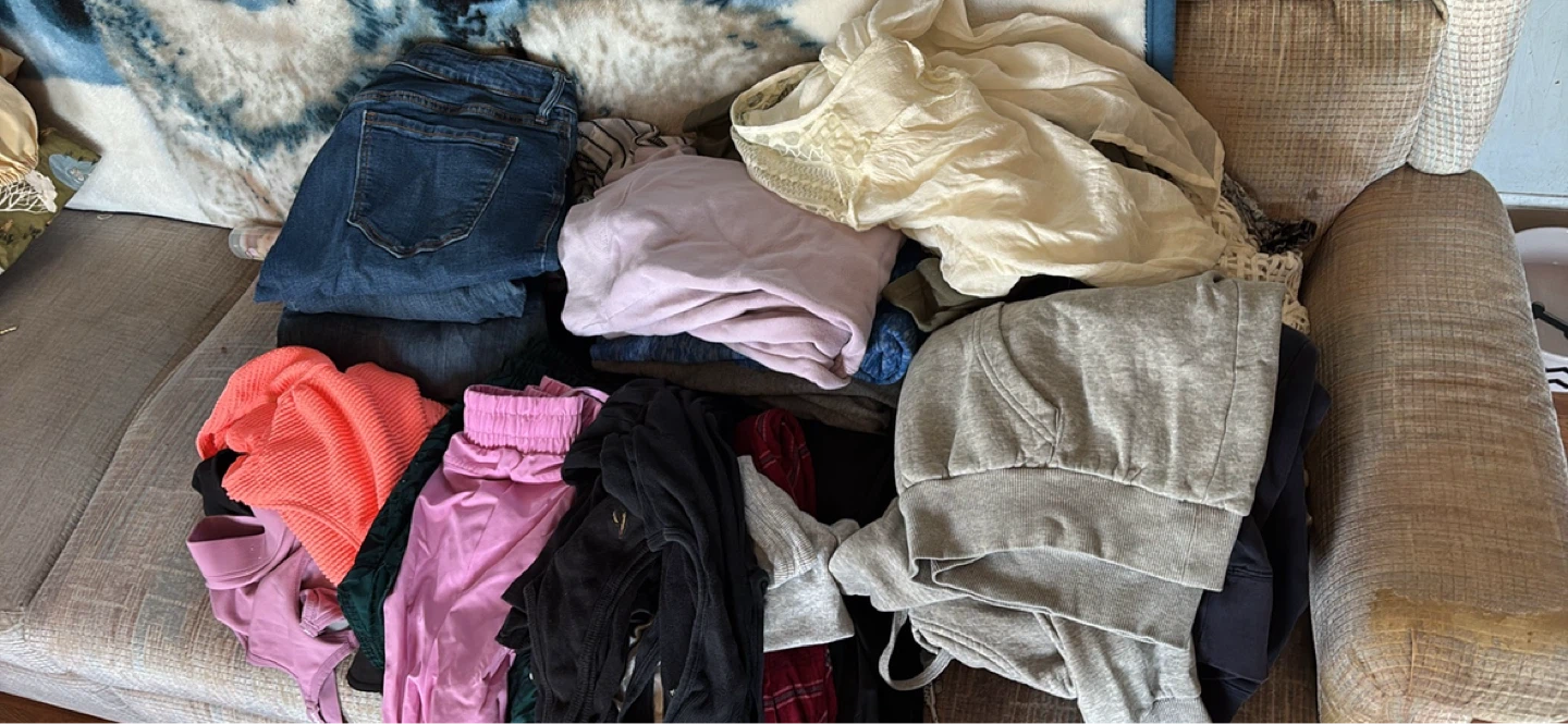 Assorted Purses and Clothing Bundle