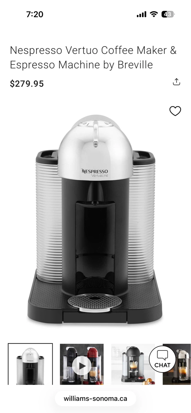 Nespresso Vertuo Coffee Machine - photo 3