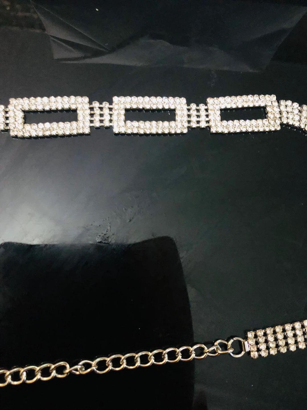 Lunali Rhinestone Chain Belt made in Italy - photo 2