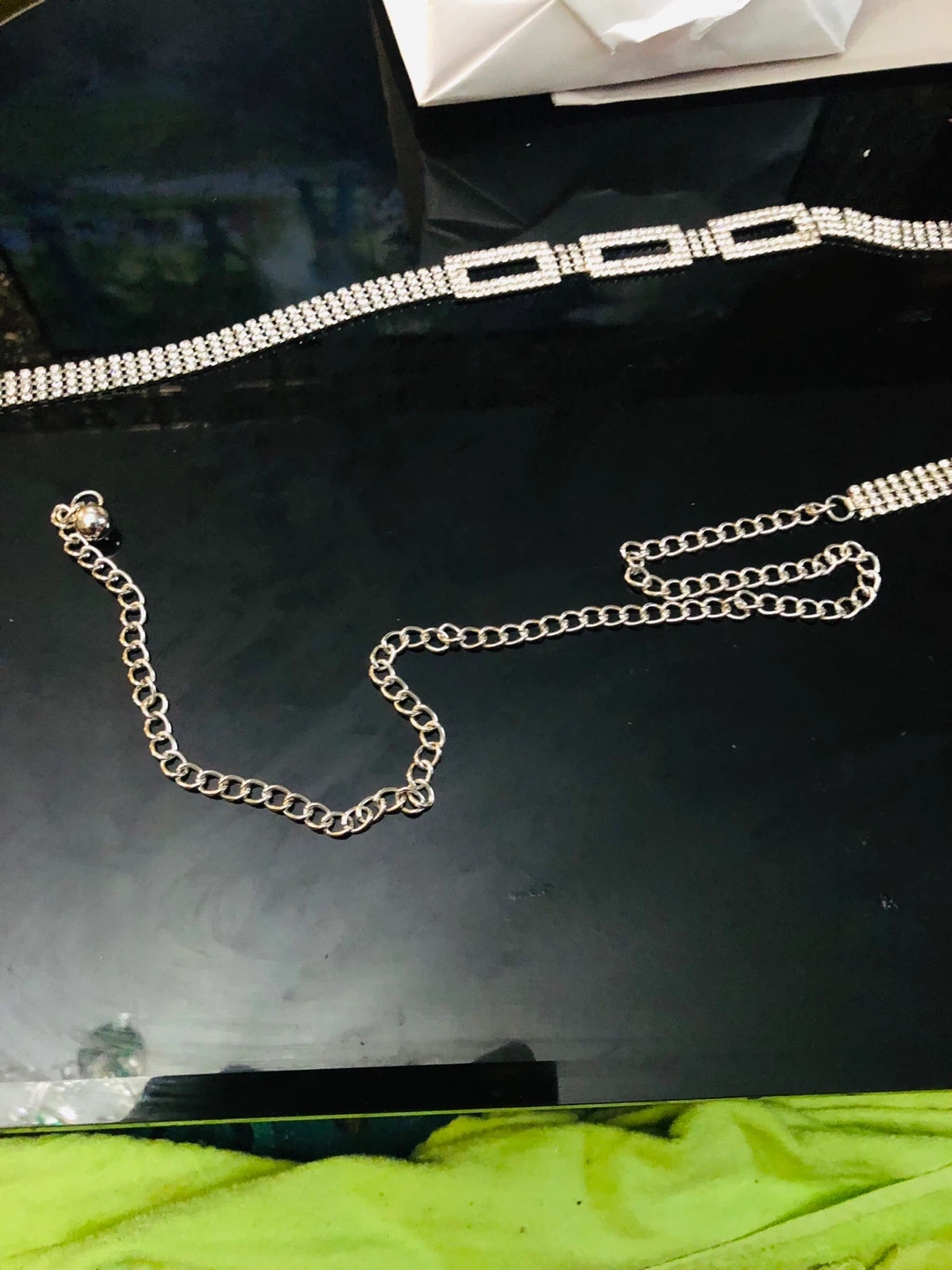 Lunali Rhinestone Chain Belt made in Italy - photo 4