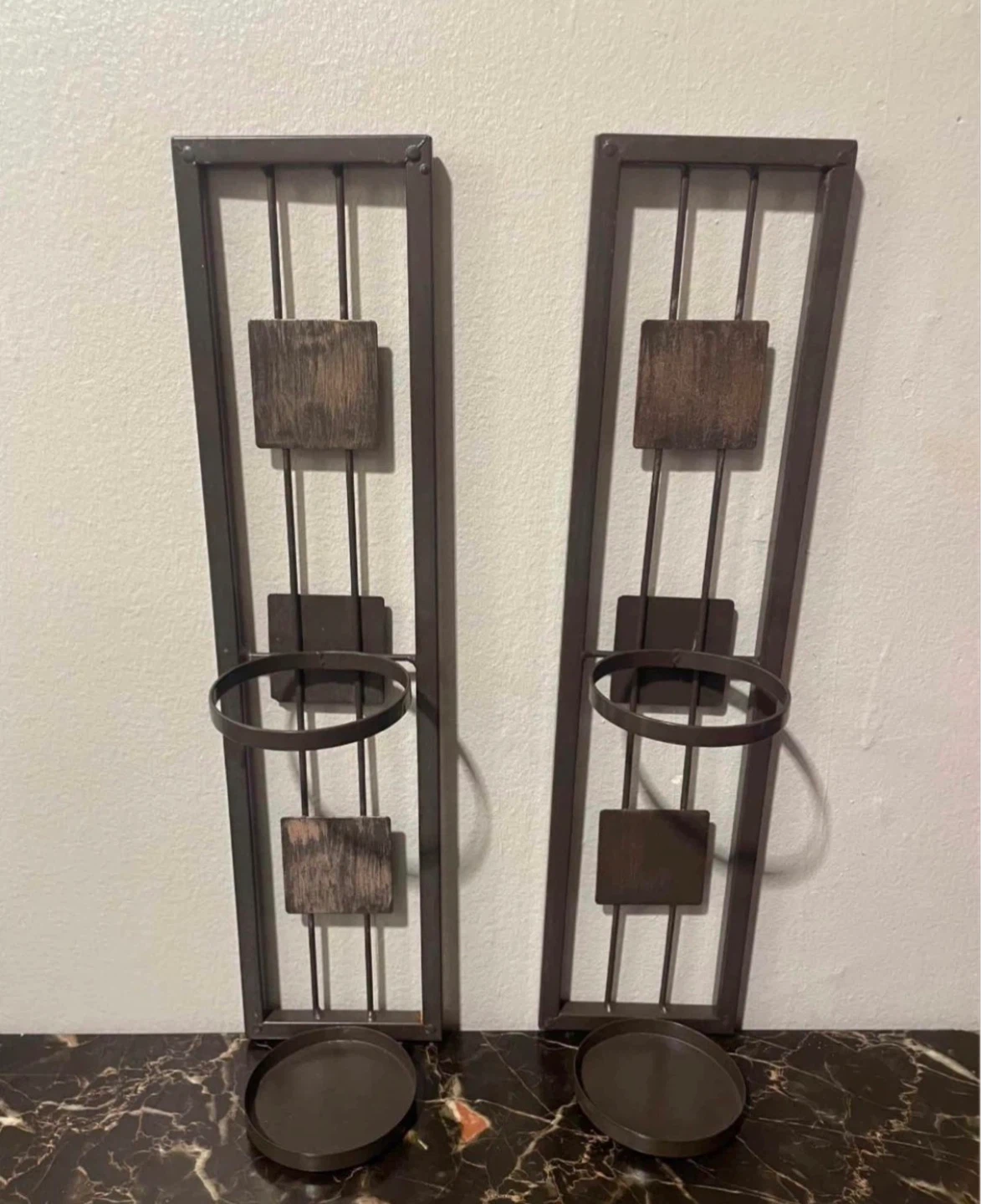 2 Wall Candle Holders $10