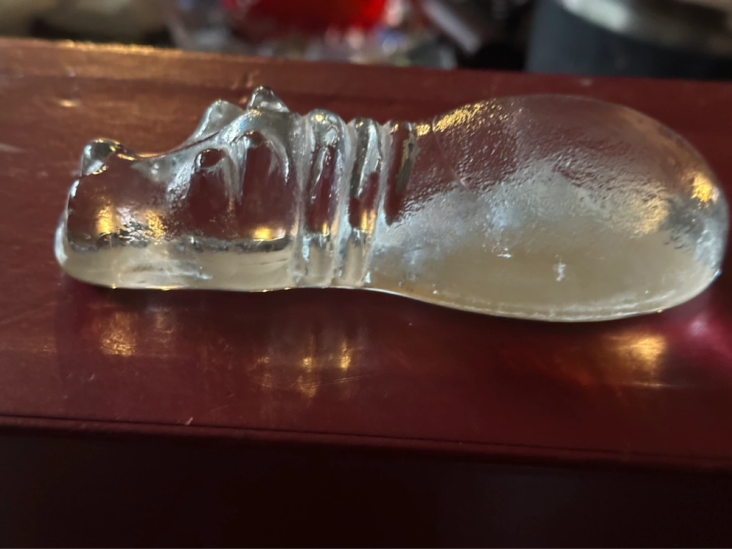 Kosta boda Glass Hippo Paperweight - photo 3