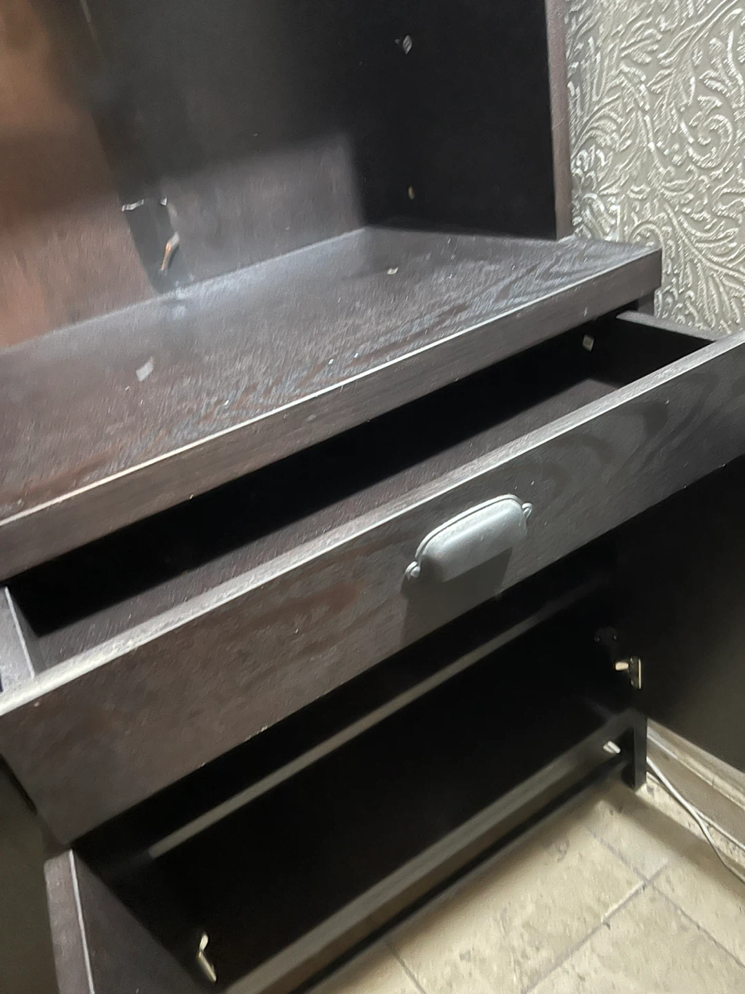 Dark Brown Cabinet with Drawers - photo 4