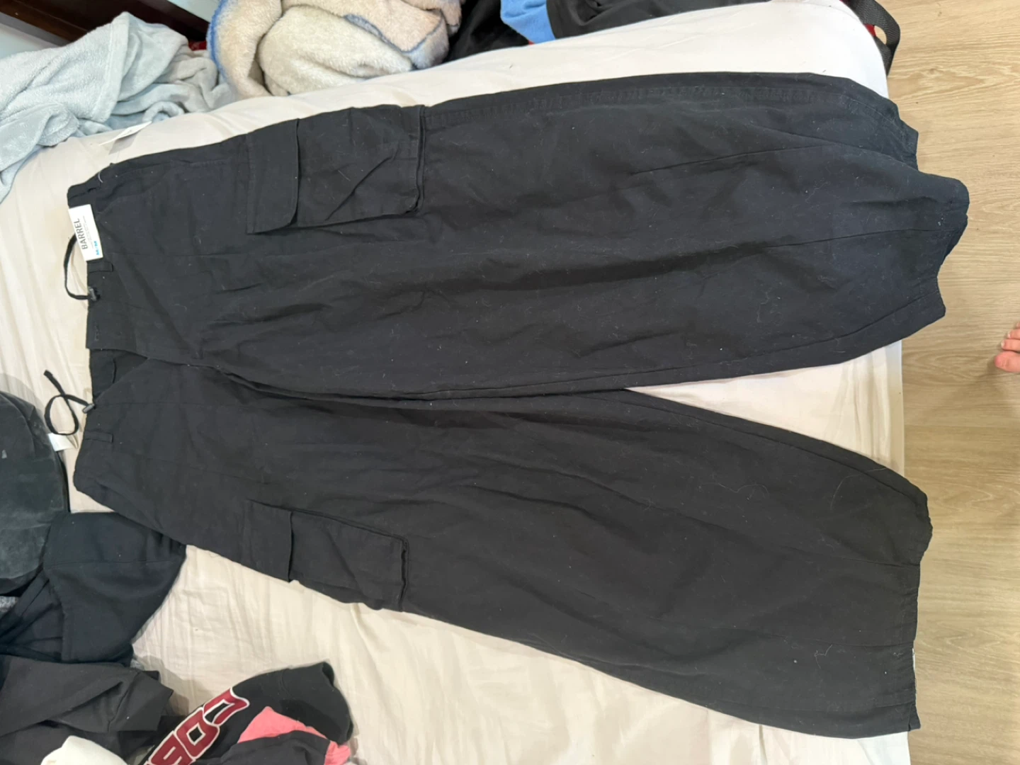 Refuge Barrel Cargo Pants Black M/M