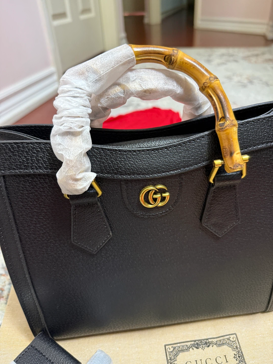 Gucci Diana Medium Tote Bag - Black Leather - photo 5