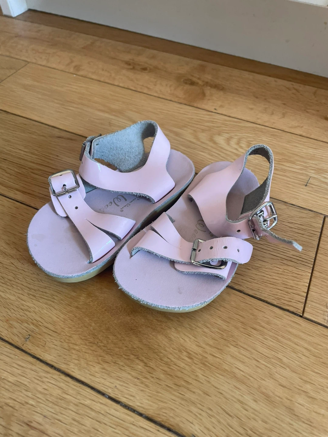 Size 3 Salt Water Sandals Pink Patent Leather
