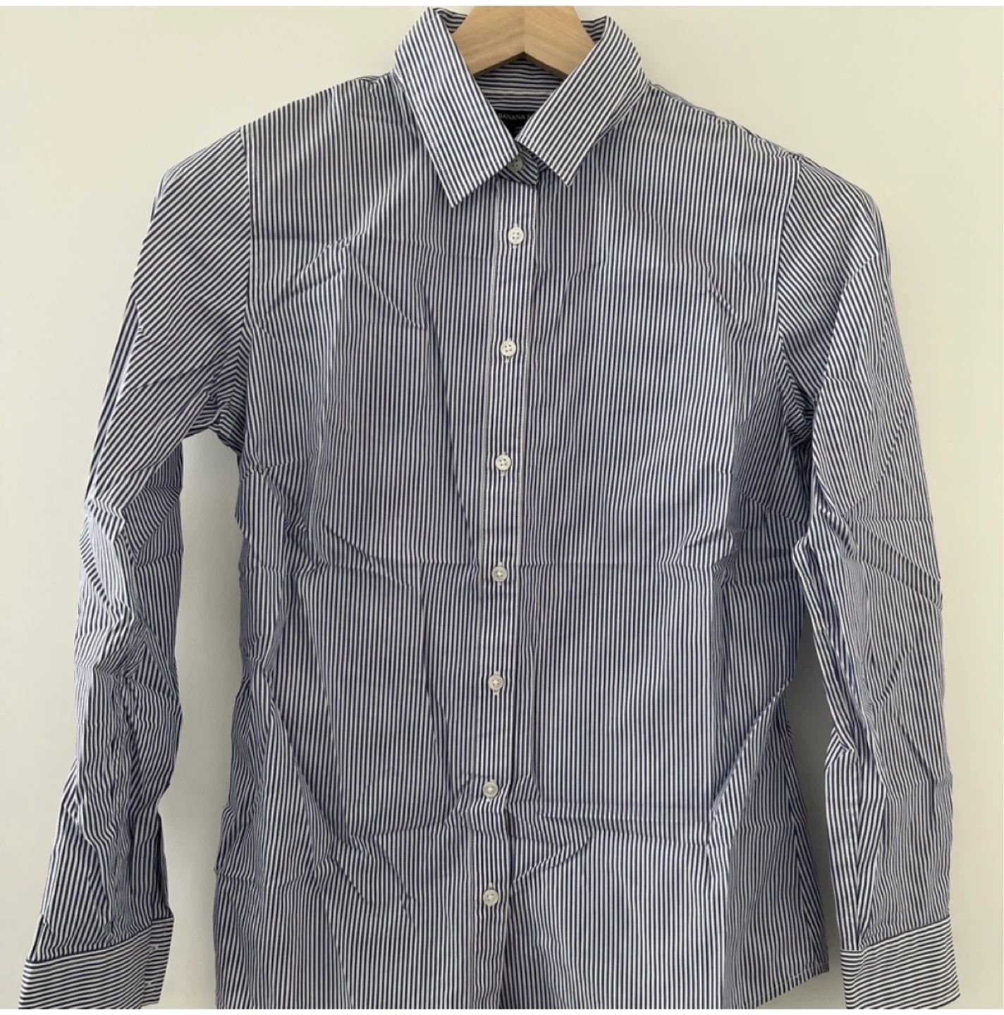 Banana Republic Tailored Fit Striped Button-Up Shirt