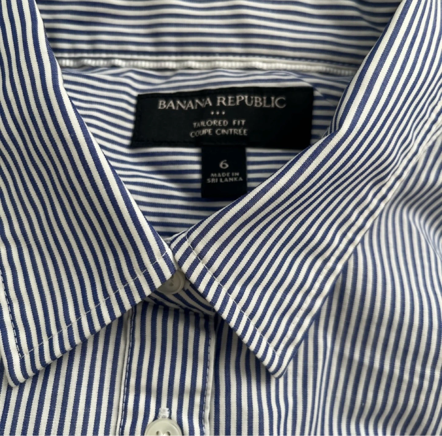 Banana Republic Tailored Fit Striped Button-Up Shirt - photo 2
