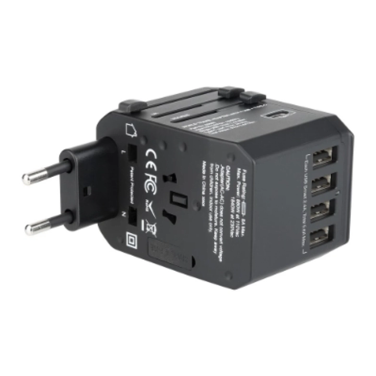 Verbatim 5 Ports Universal World Travel Adapter Type-C + 4 USB - photo 2