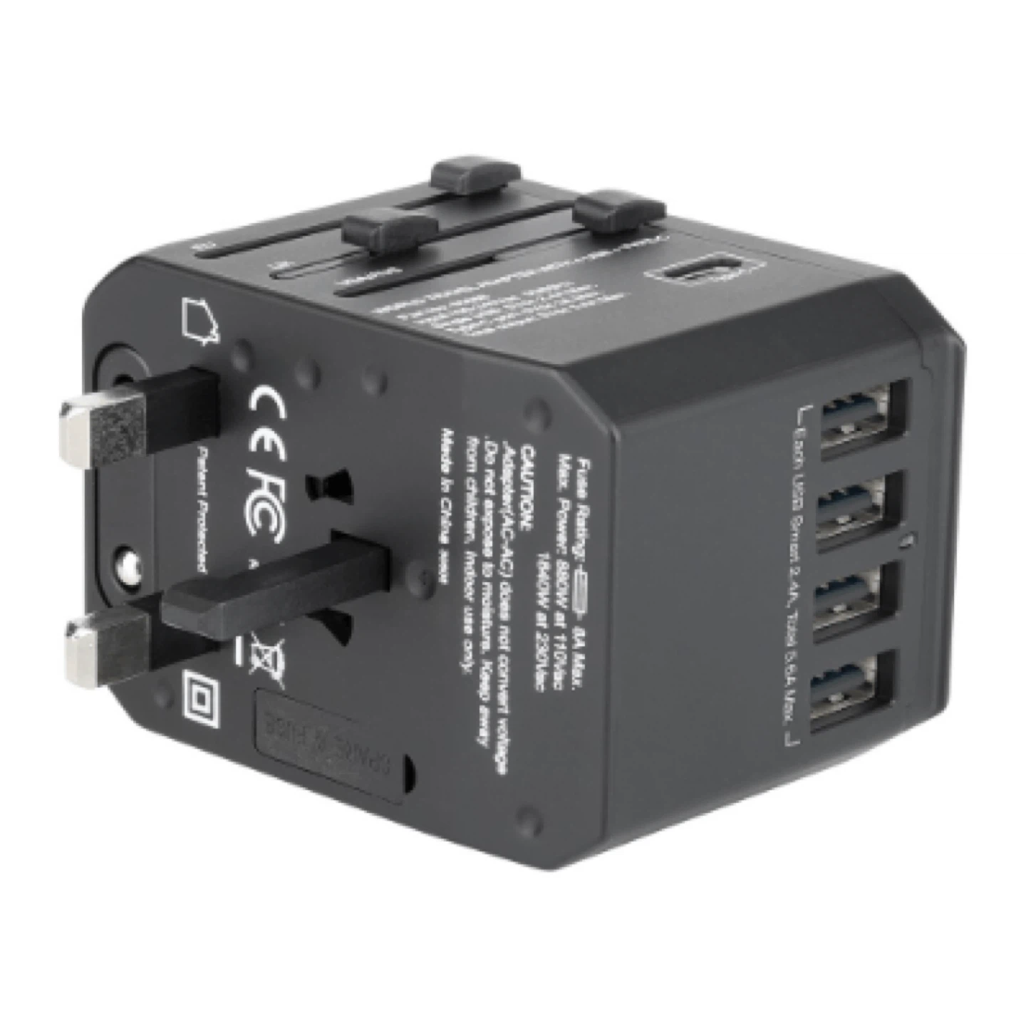 Verbatim 5 Ports Universal World Travel Adapter Type-C + 4 USB - photo 3