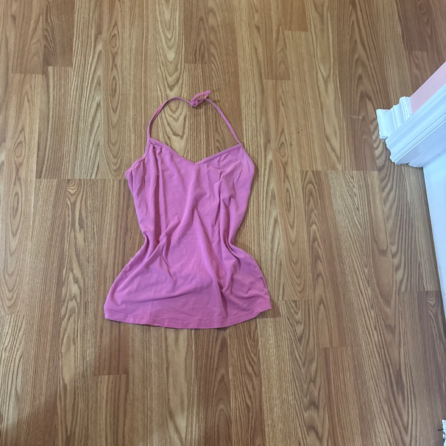 Pink Halter Tank Top