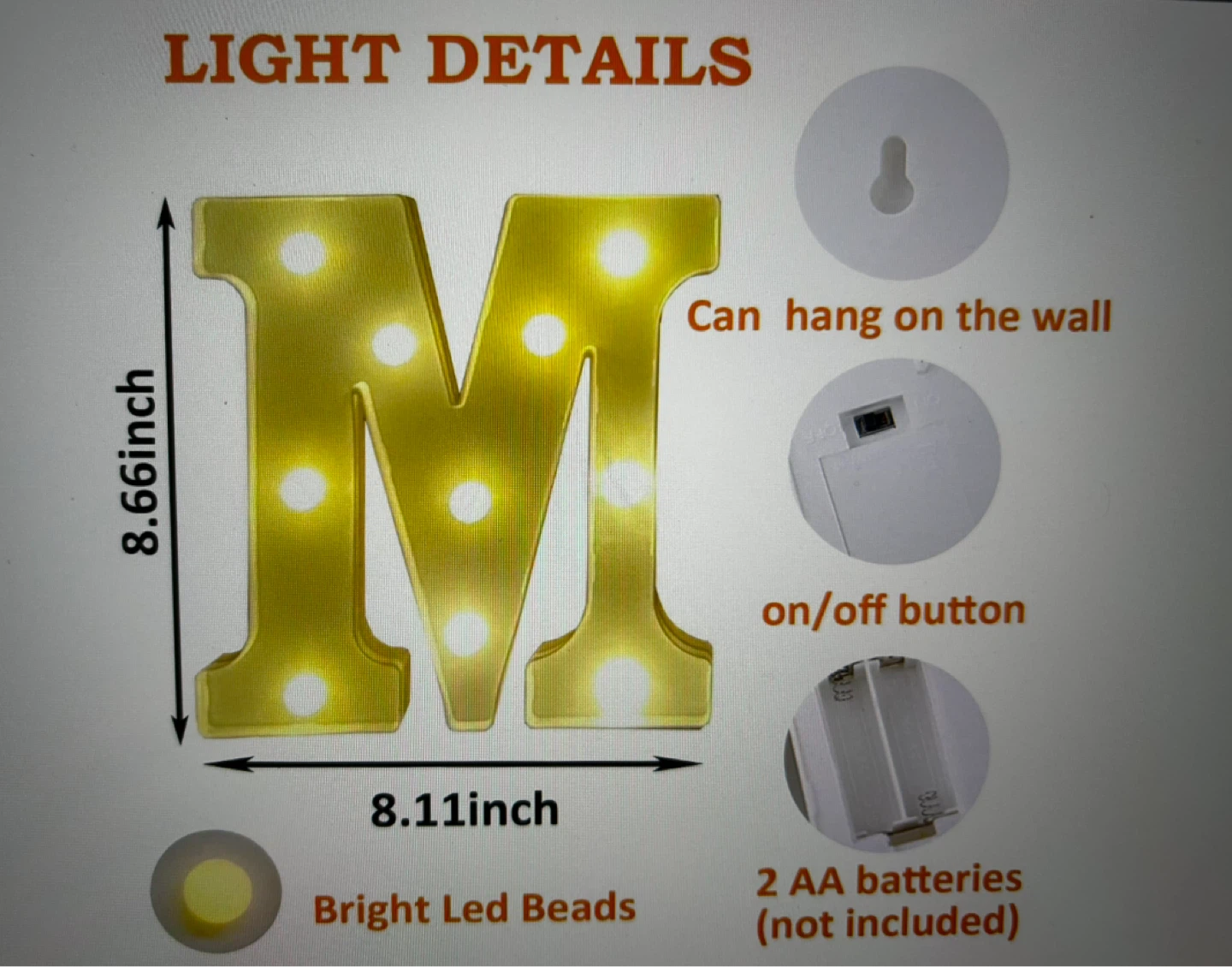 7-Piece Marry Me Marquee LED Lights - photo 4