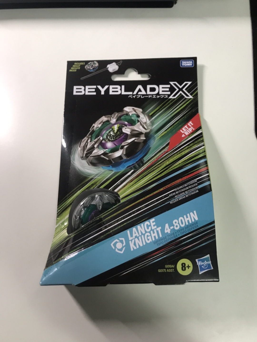 Brand new Beyblade X Lance Knight 4-80HN