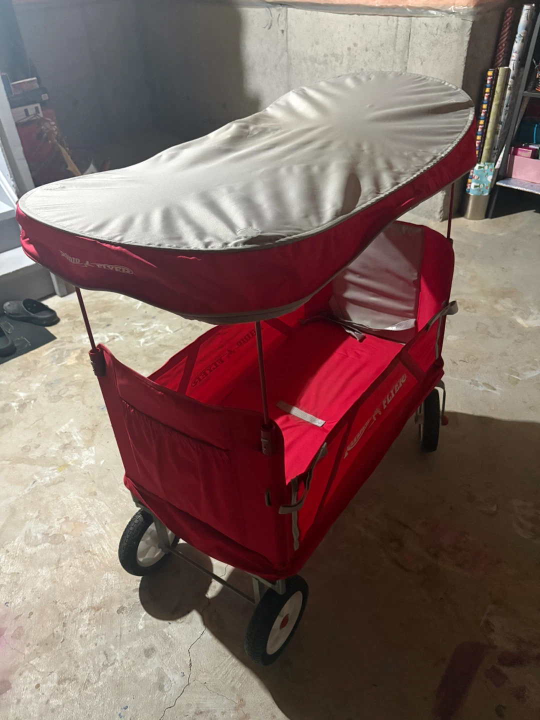 Red Radio Flyer Wagon with Canopy - photo 2