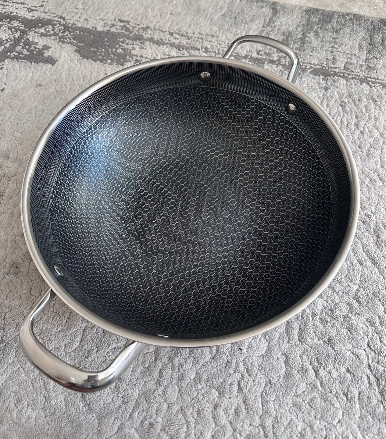 Brand new Kissing the kitchen 34CM Stainless Steel Wok - photo 4