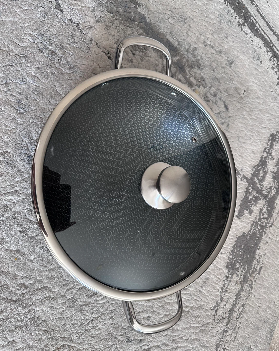 Brand new Kissing the kitchen 34CM Stainless Steel Wok - photo 3