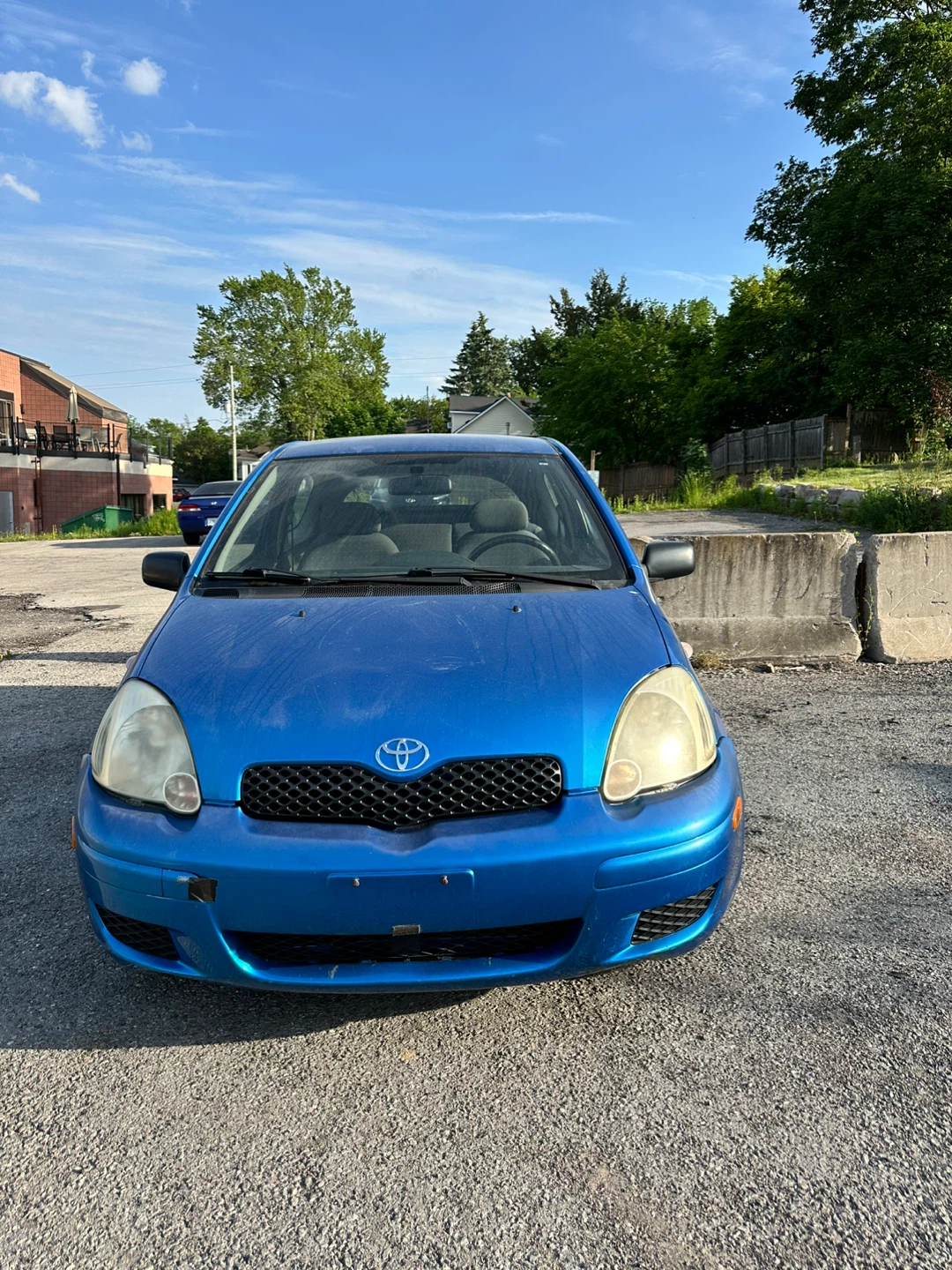 Blue Toyota Echo Hatchback