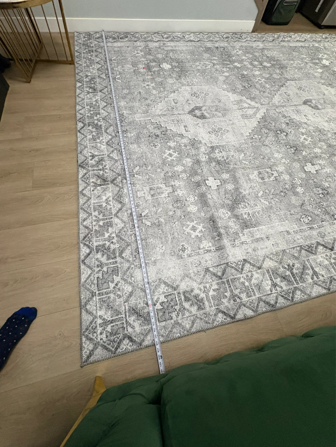 Grey Vintage Style Area Rug - photo 3