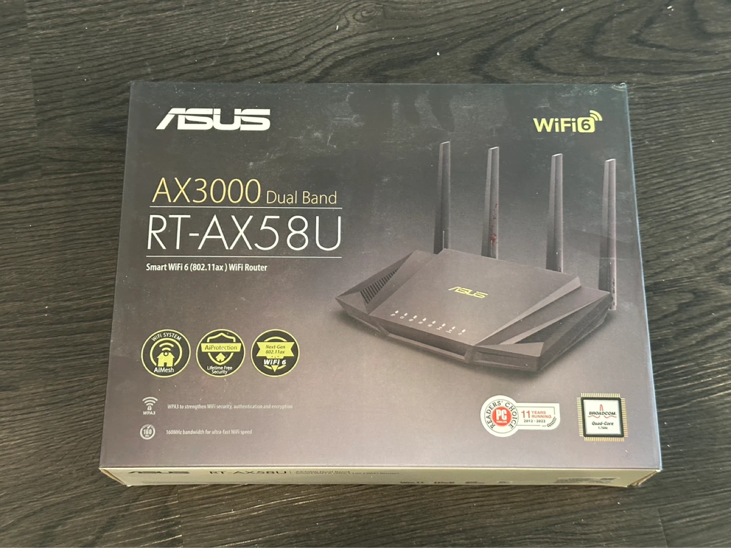 ASUS RT-AX58U AX3000 Dual Band WiFi 6 Router