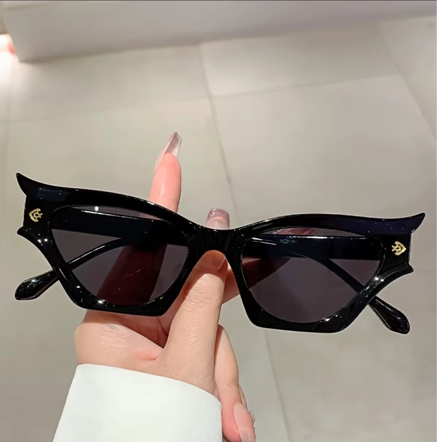 Black Cat-Eye Sunglasses