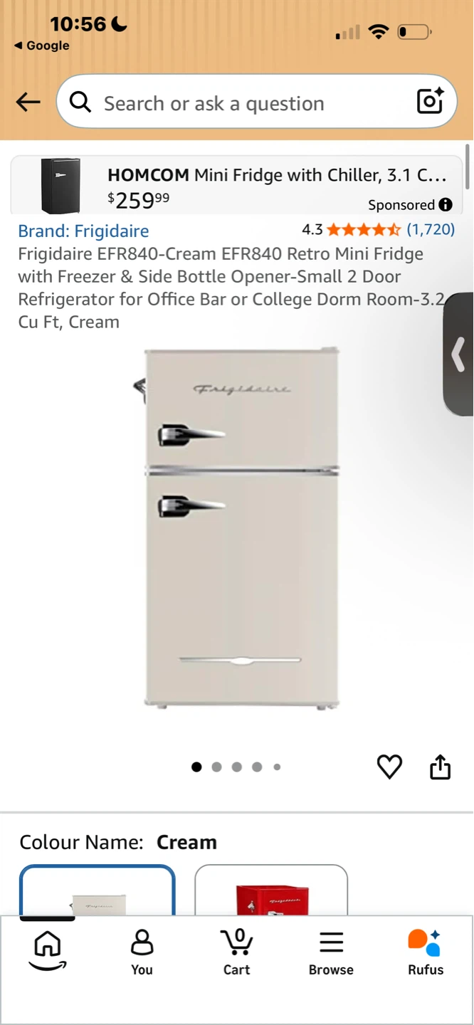 Frigidaire Retro Mini Fridge - photo 2
